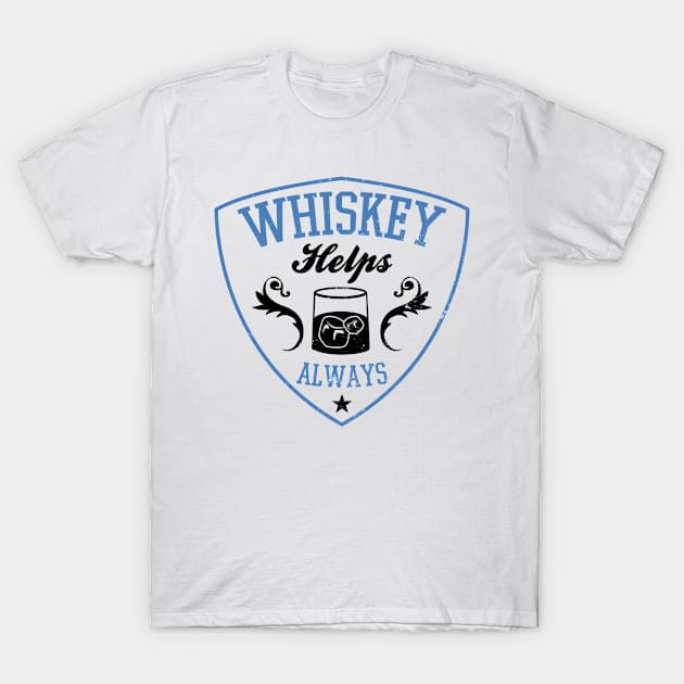 Vintage Whiskey Shirt | Helps Always Gift T-Shirt by Gawkclothing